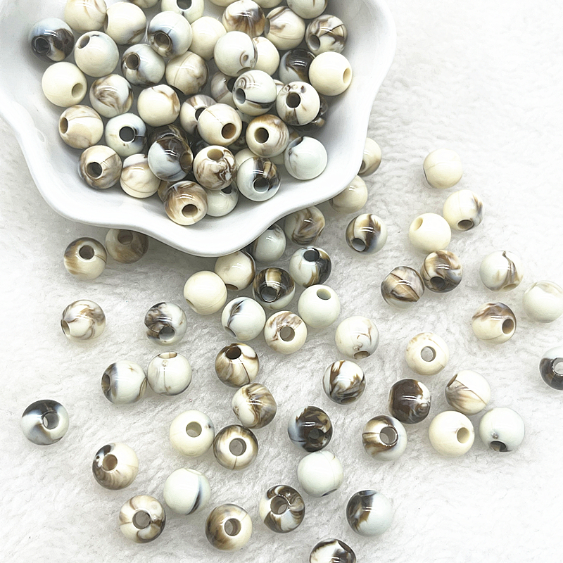 Acrylic Round Spacer Beads for DIY Jewelry Making