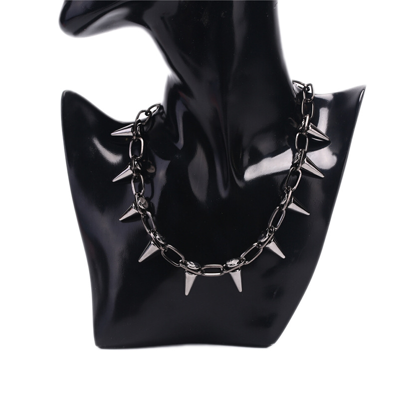 Handmade Rivets Choker Necklace Gothic Boho Jewelry