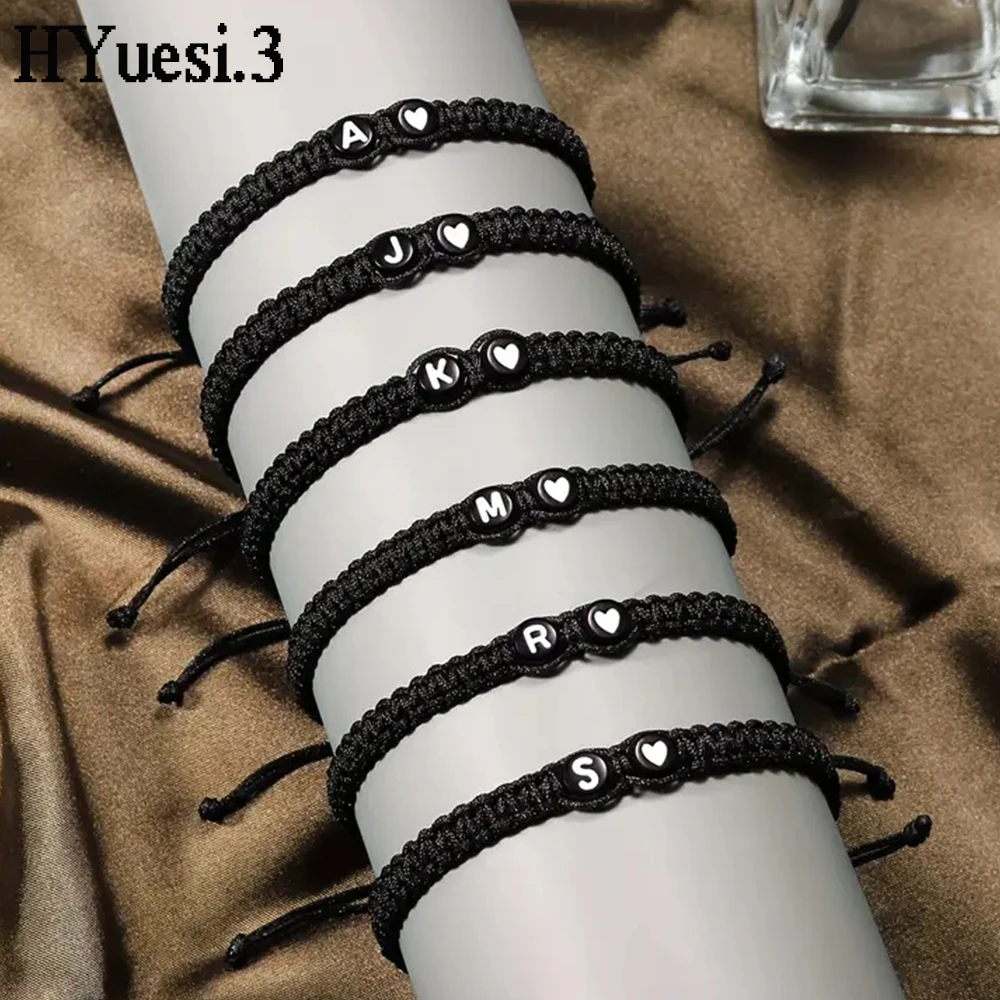 Personalized Initial Heart Charm Bracelets for Women and Men