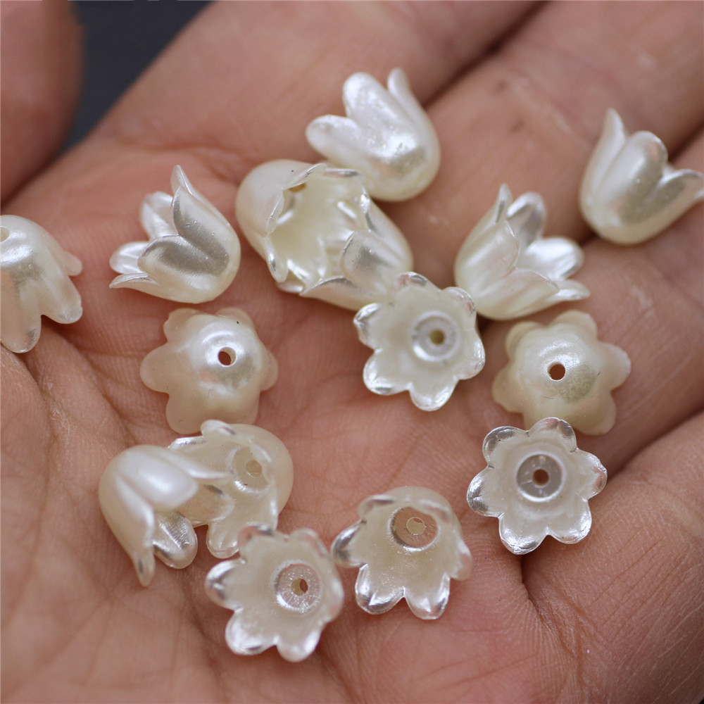 Flower Shape Imitation Pearl Beads for Handmade Jewelry
