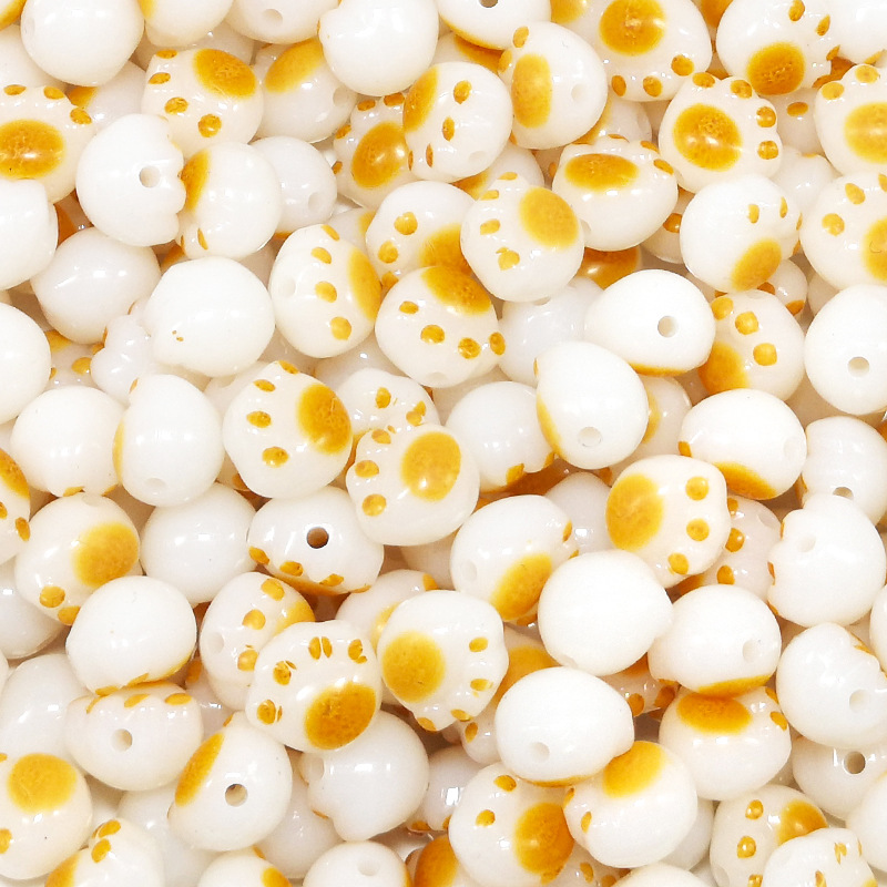 20 Kawaii Cat Paw Acrylic Beads for Jewelry