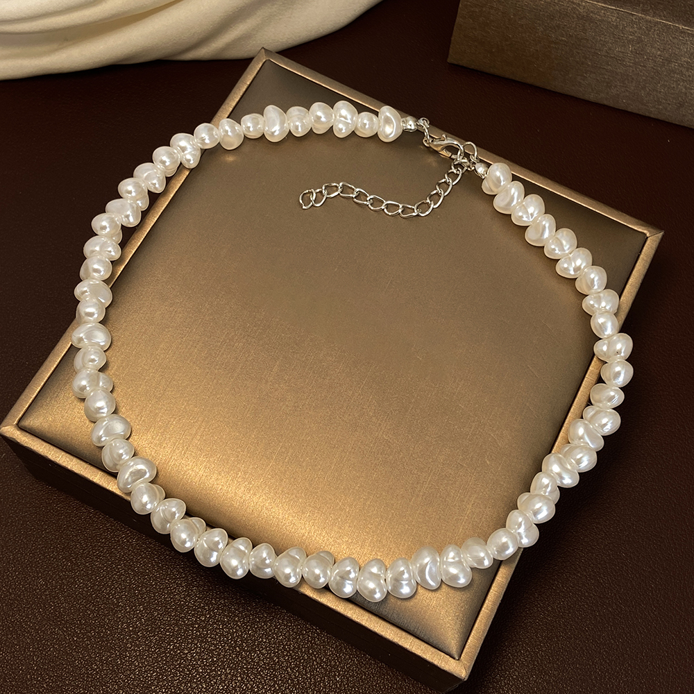 Irregular Pearl Necklace: Handmade for Men Gift