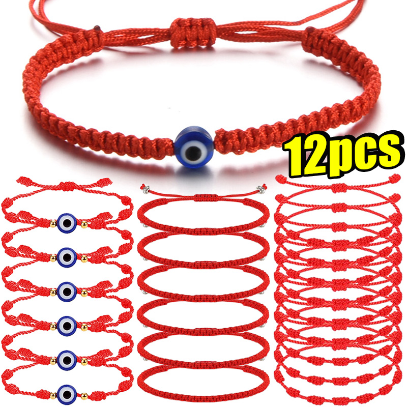 Lucky Red String Bracelets for Couples: Success Amulet