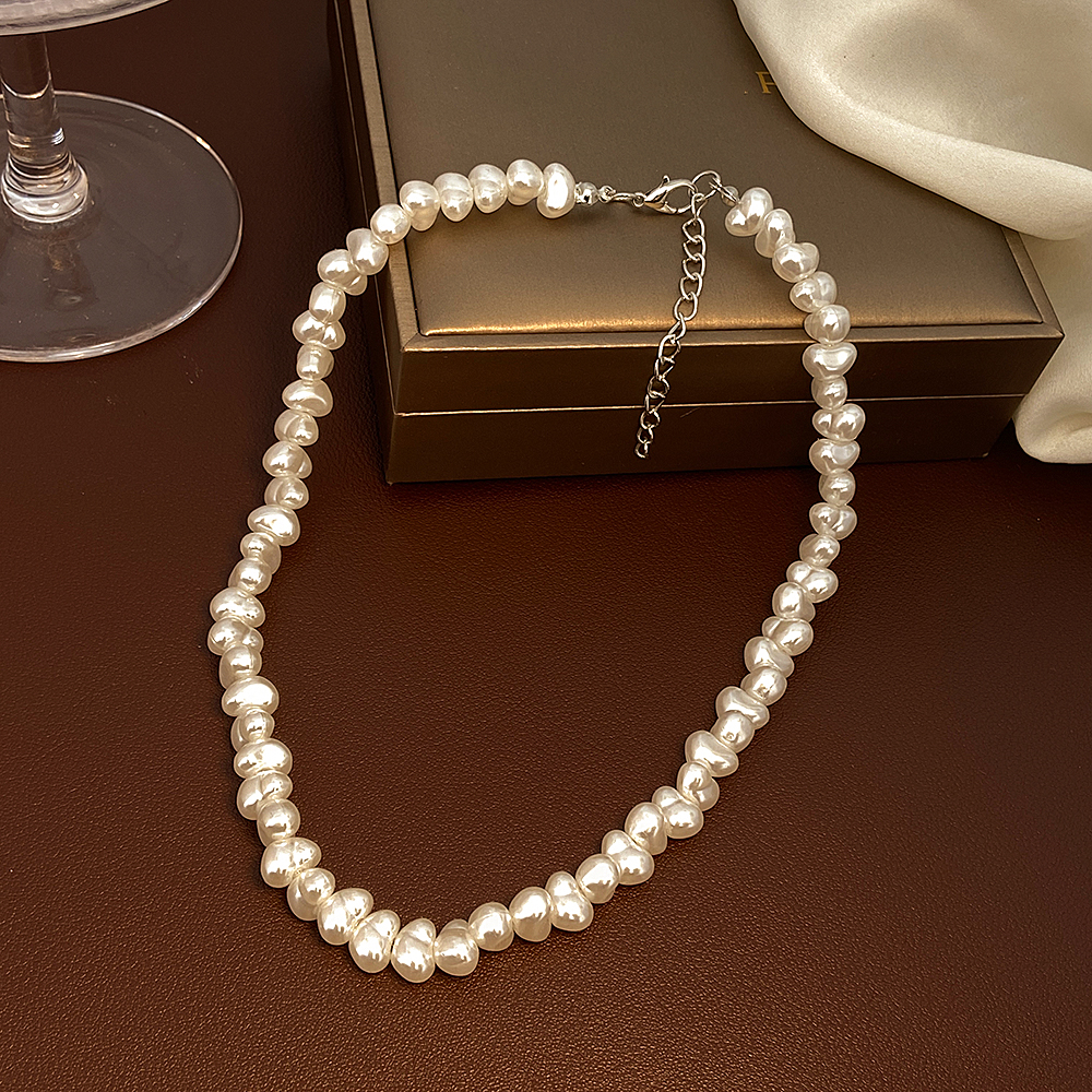 Irregular Pearl Necklace: Handmade for Men Gift