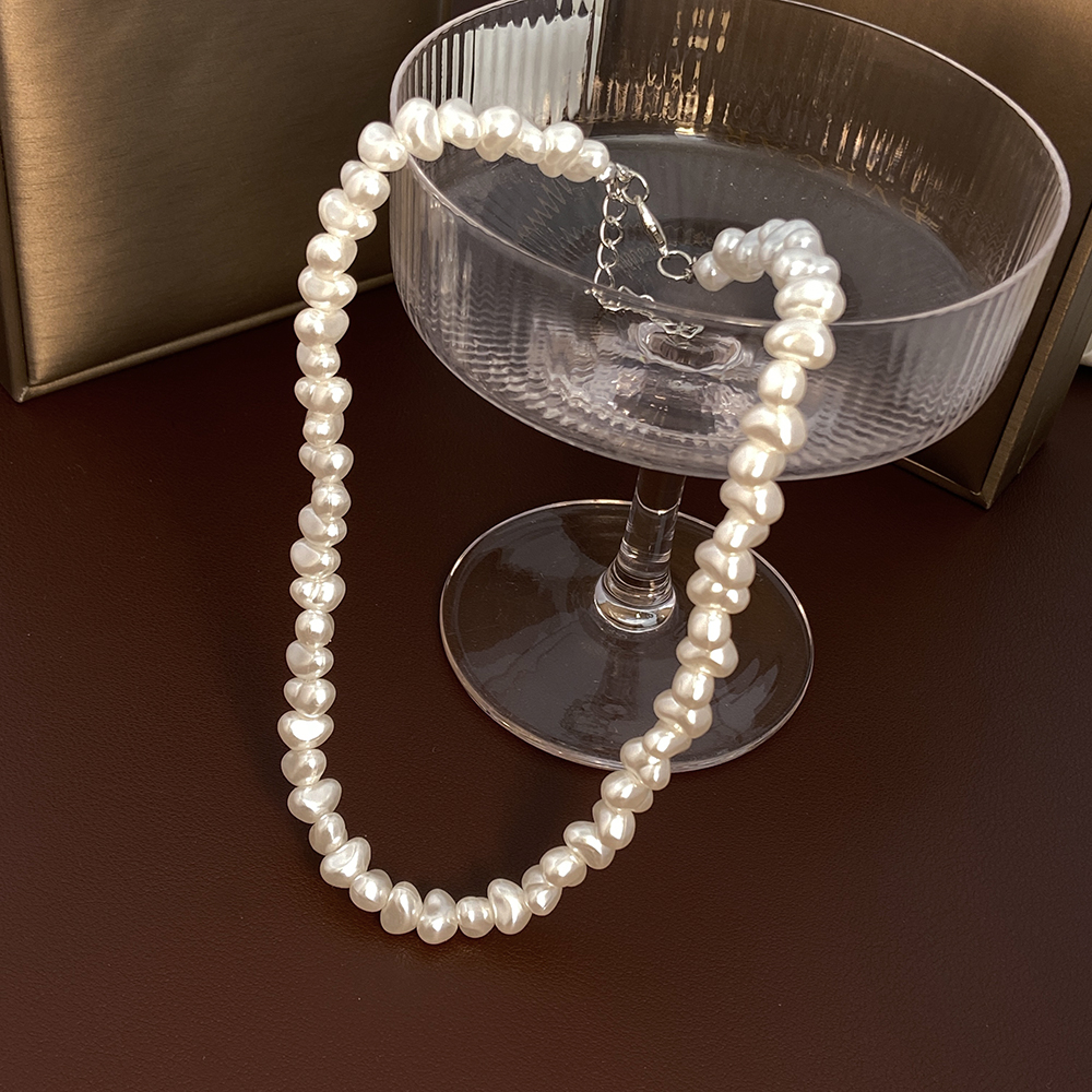 Irregular Pearl Necklace: Handmade for Men Gift