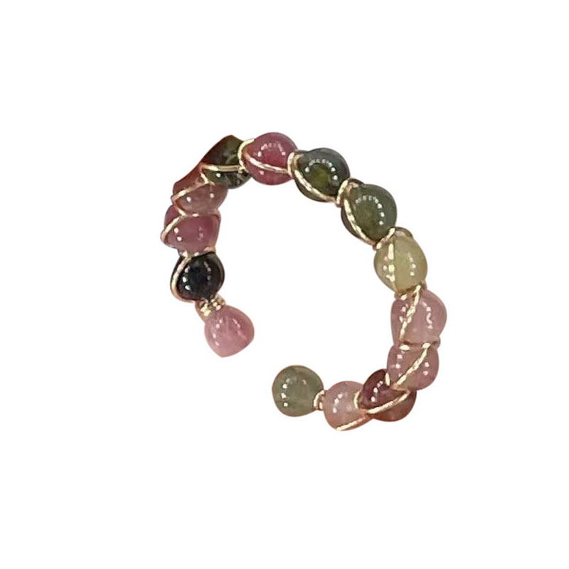 Handmade Bohemian 7 Chakra Crystal Stone Bead Ring