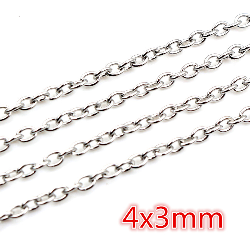 Stainless Steel Necklace Chains for DIY Jewelry Making