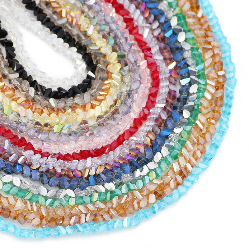 Austrian Crystal Triangle Beads Set for Bracelet Making