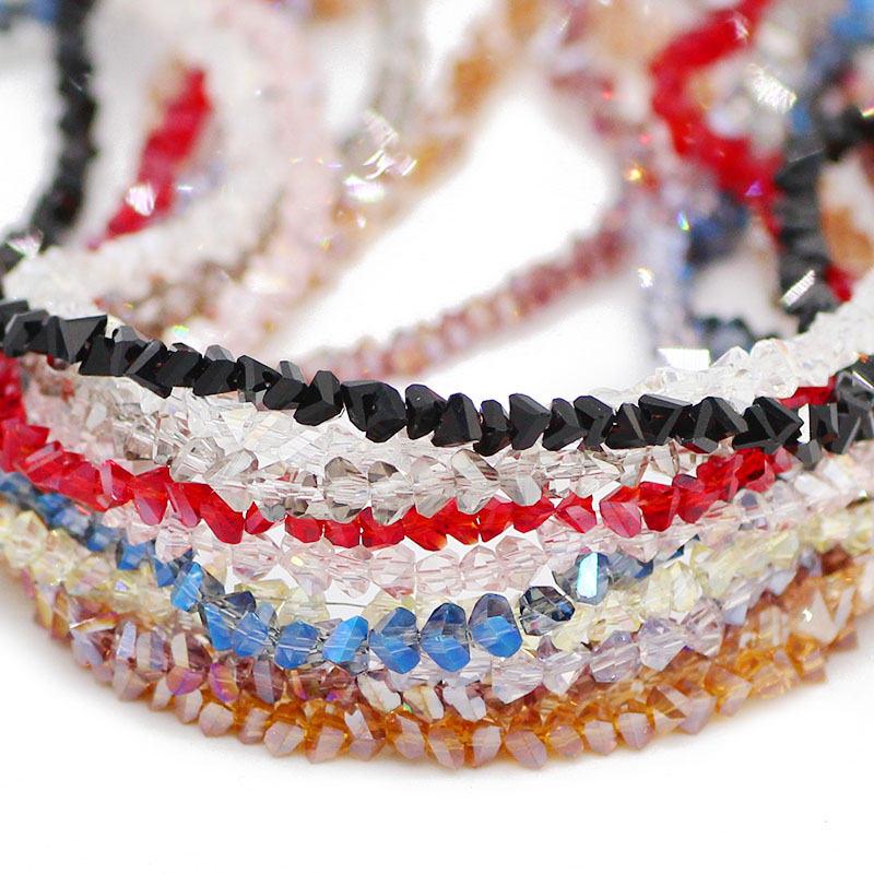 Austrian Crystal Triangle Beads Set for Bracelet Making