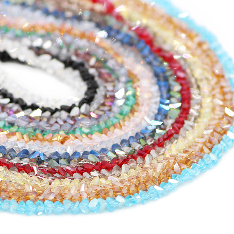 Austrian Crystal Triangle Beads Set for Bracelet Making