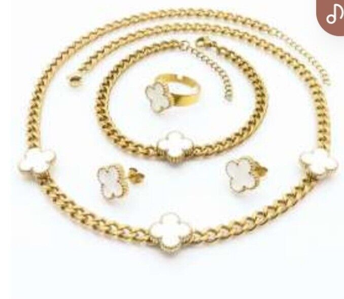 Women's handmade stainless steel jewelry set