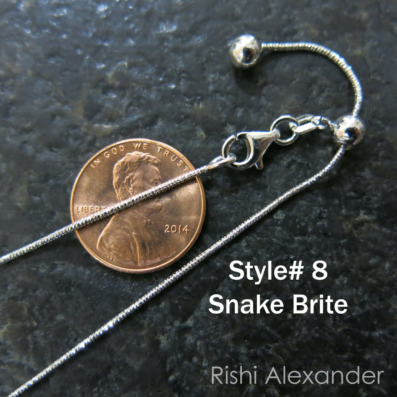 Solid 925 Sterling Silver Adjustable Chain Necklaces Italian