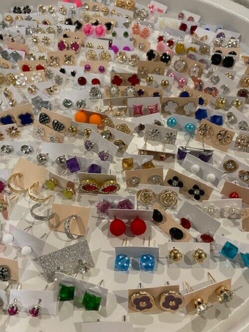 50 Handmade Stud Earrings Wholesale Lot Sold by US
