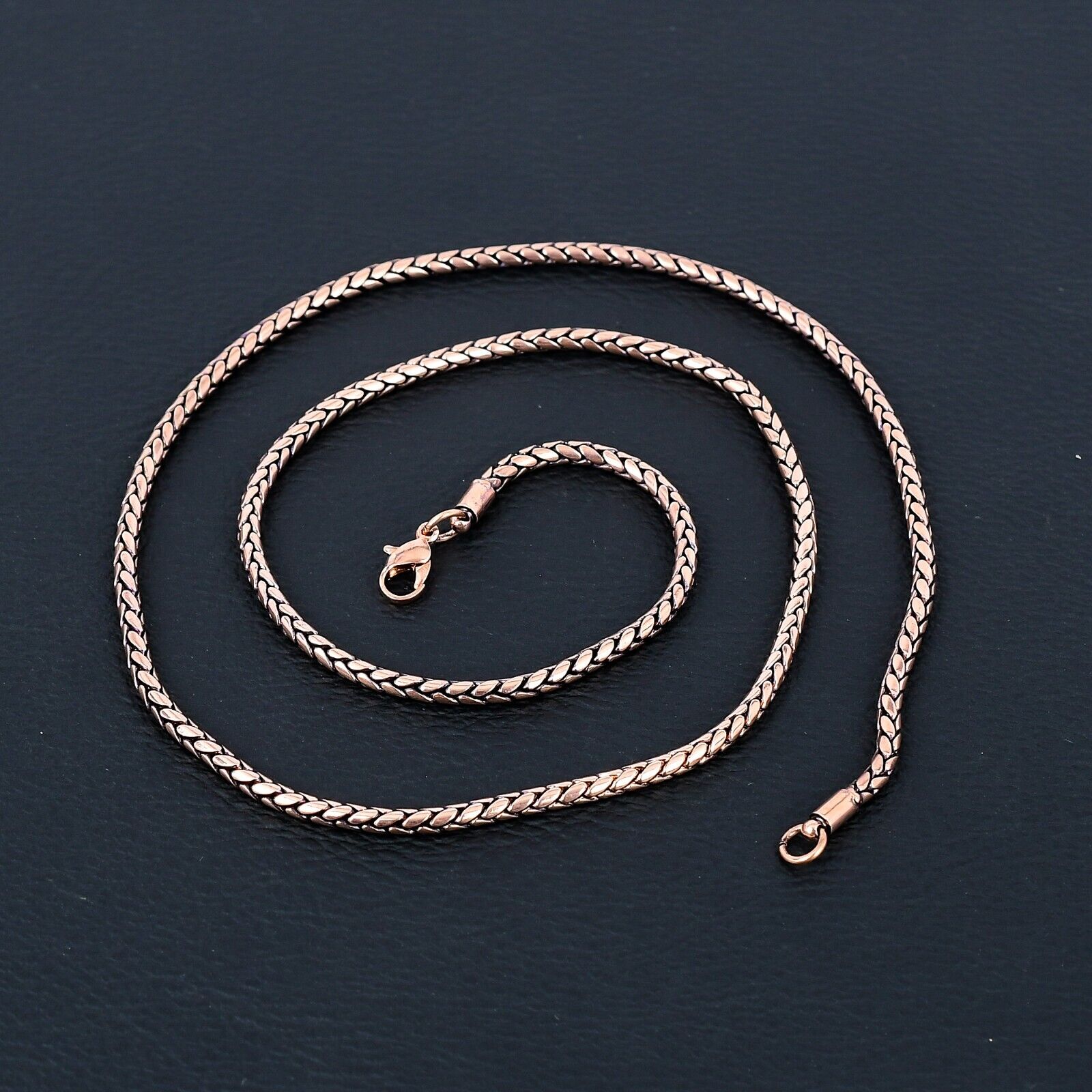 Pure Copper Handmade Lobster Chain Necklace 18" N-030