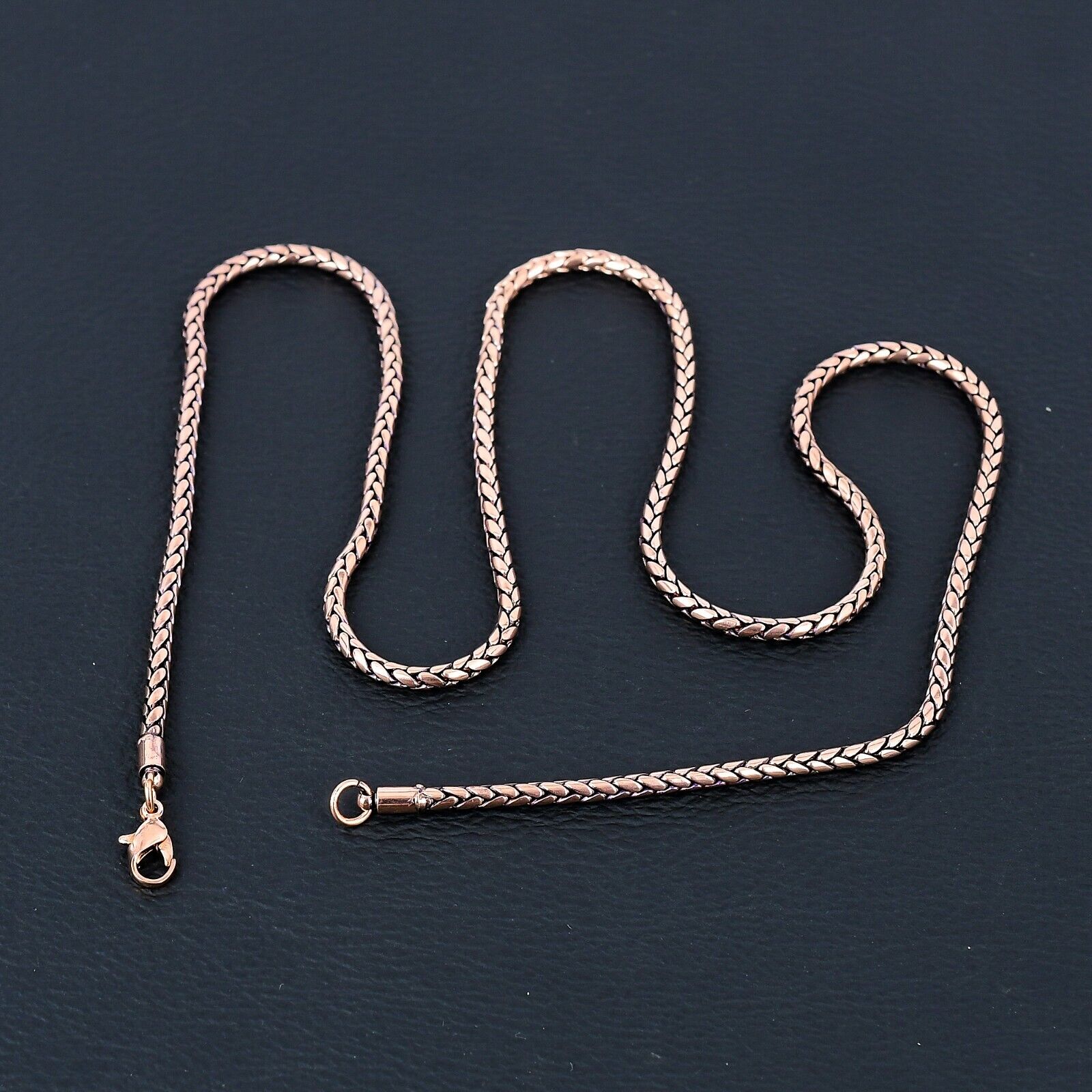 Pure Copper Lobster Chain Necklace Jewelry Handmade 18