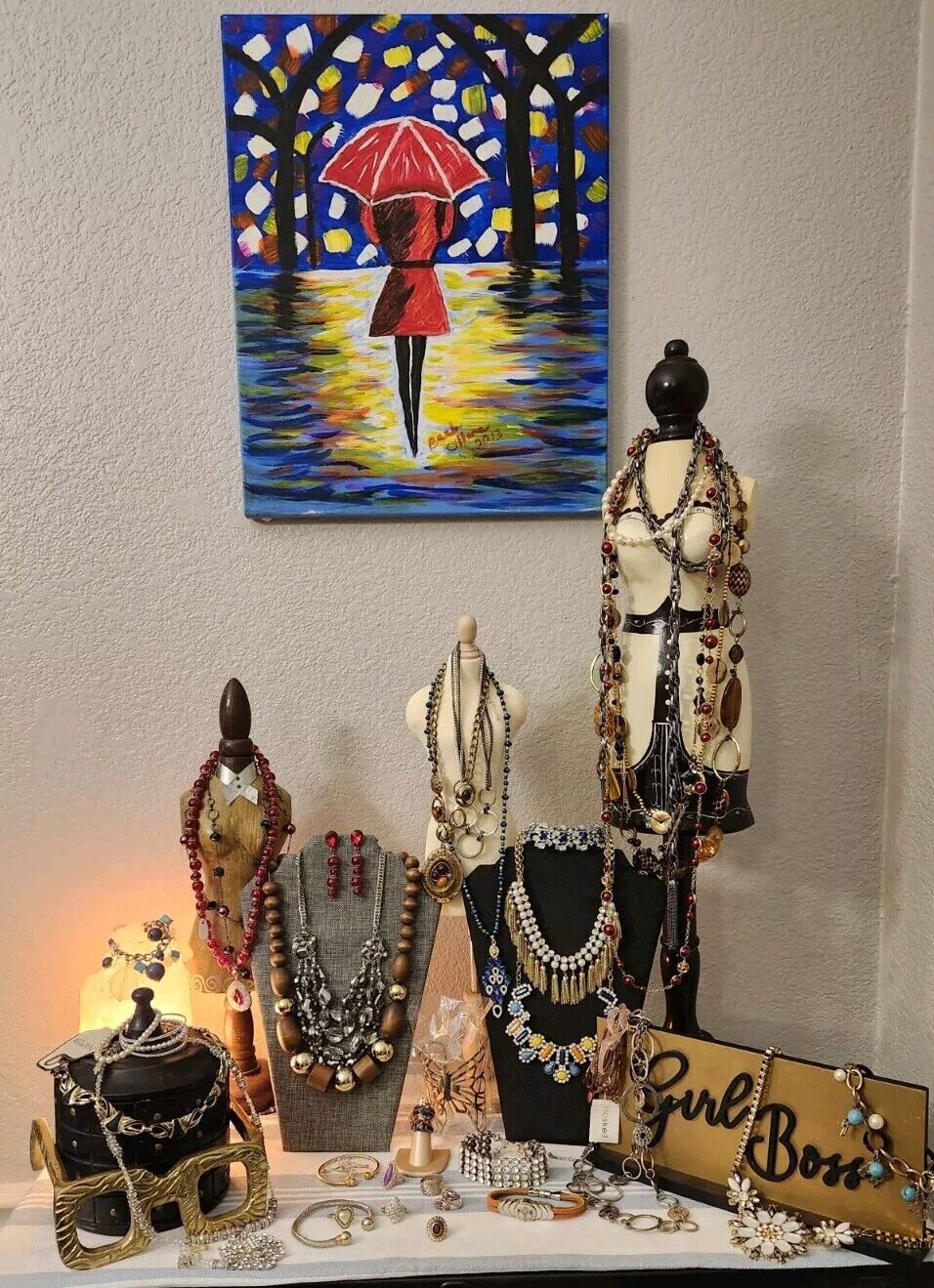 1/2 lb Handmade Costume Fashion Jewelry - Vintage to Modern