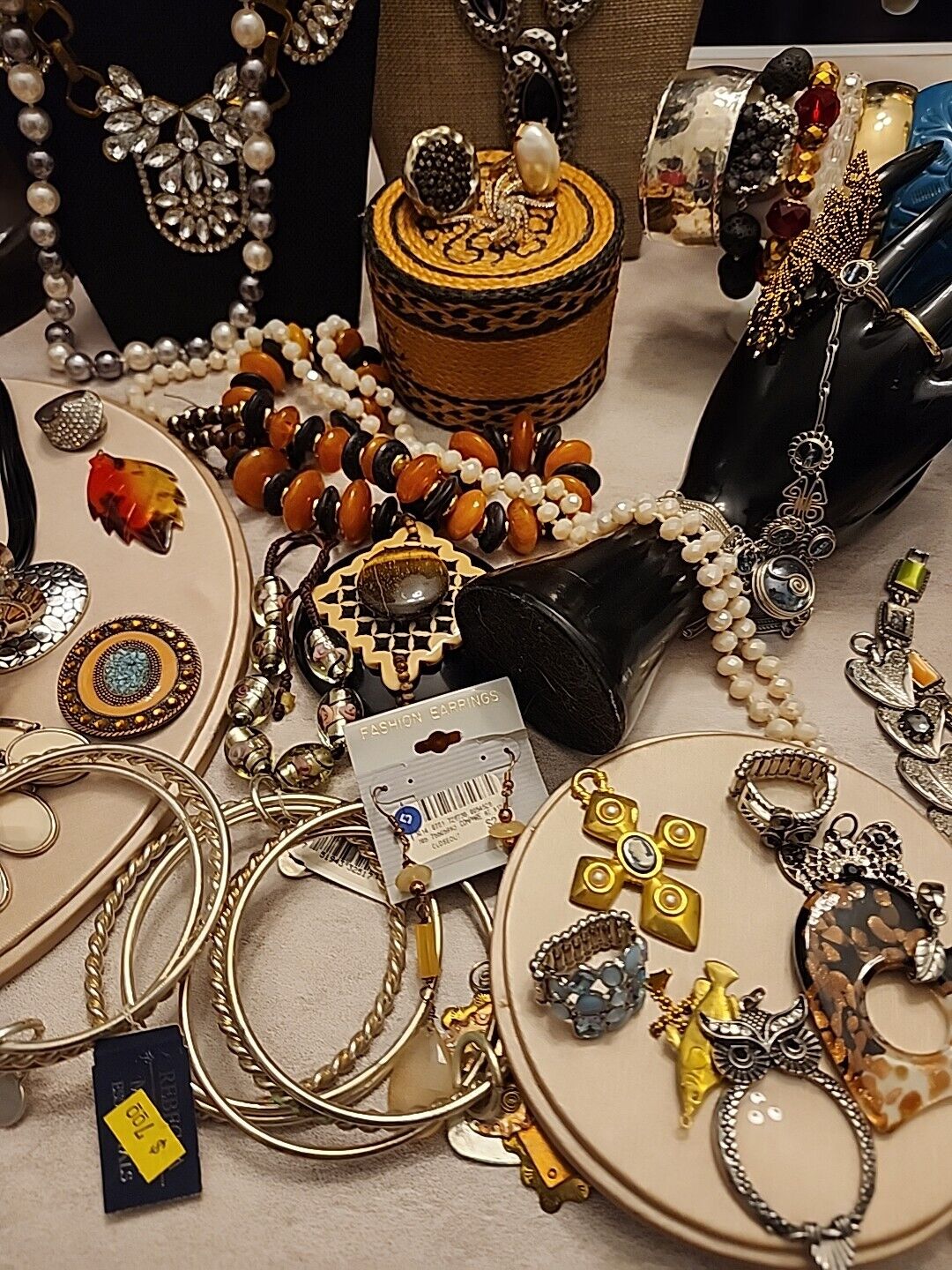 1/2 lb Handmade Costume Fashion Jewelry - Vintage to Modern