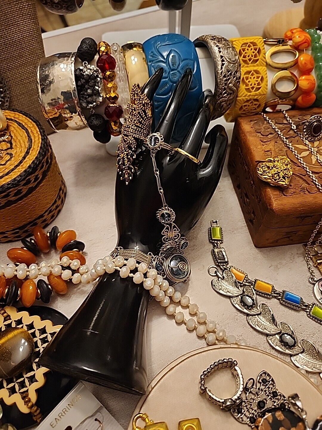 1/2 lb Handmade Costume Fashion Jewelry - Vintage to Modern