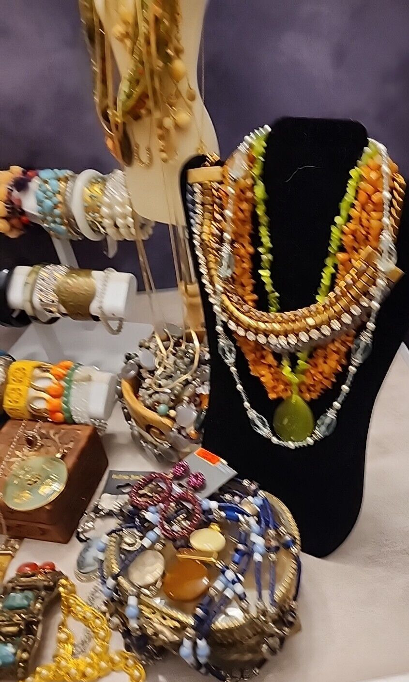 1/2 lb Handmade Costume Fashion Jewelry - Vintage to Modern