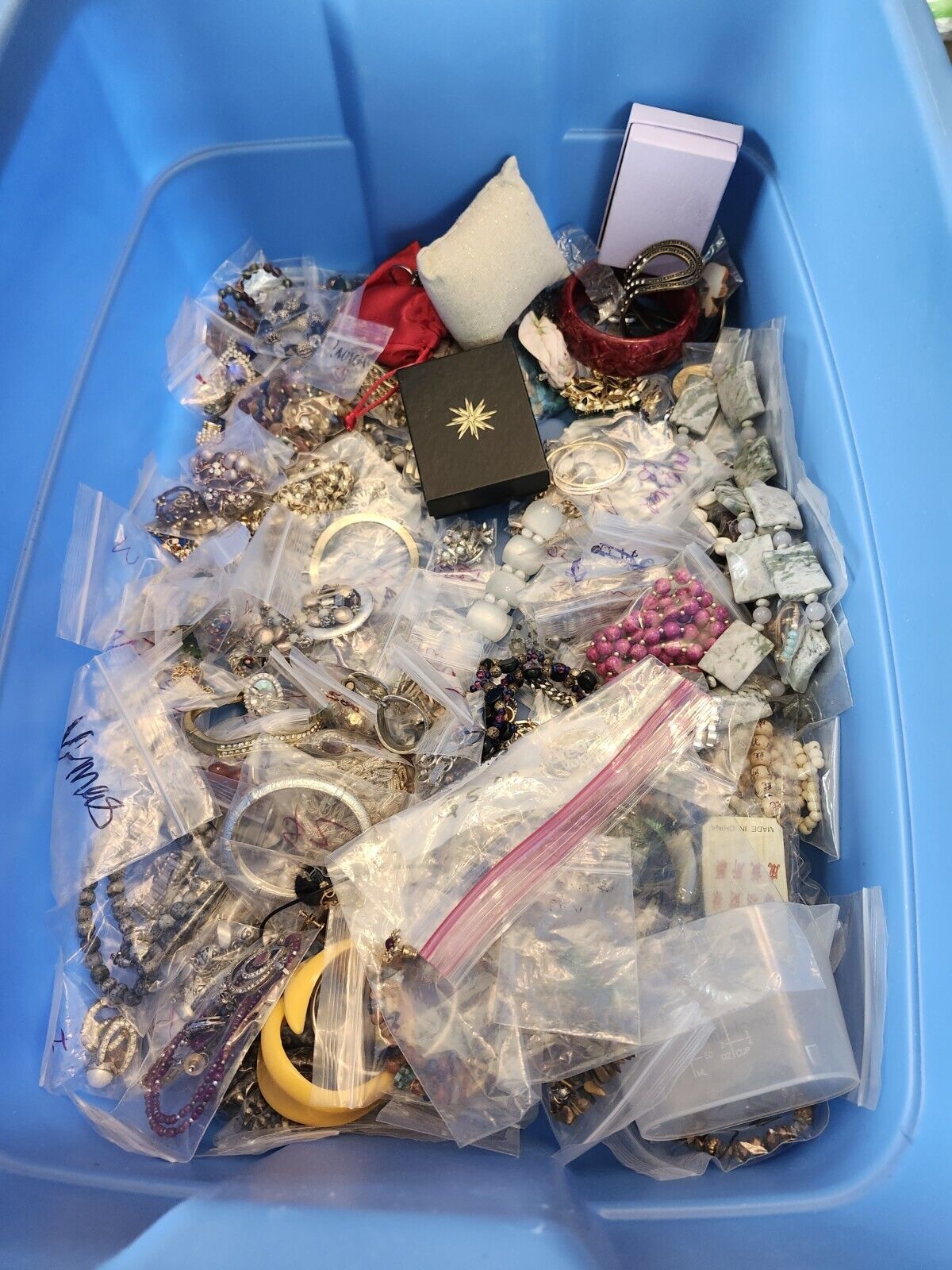 1/2 lb Handmade Costume Fashion Jewelry - Vintage to Modern