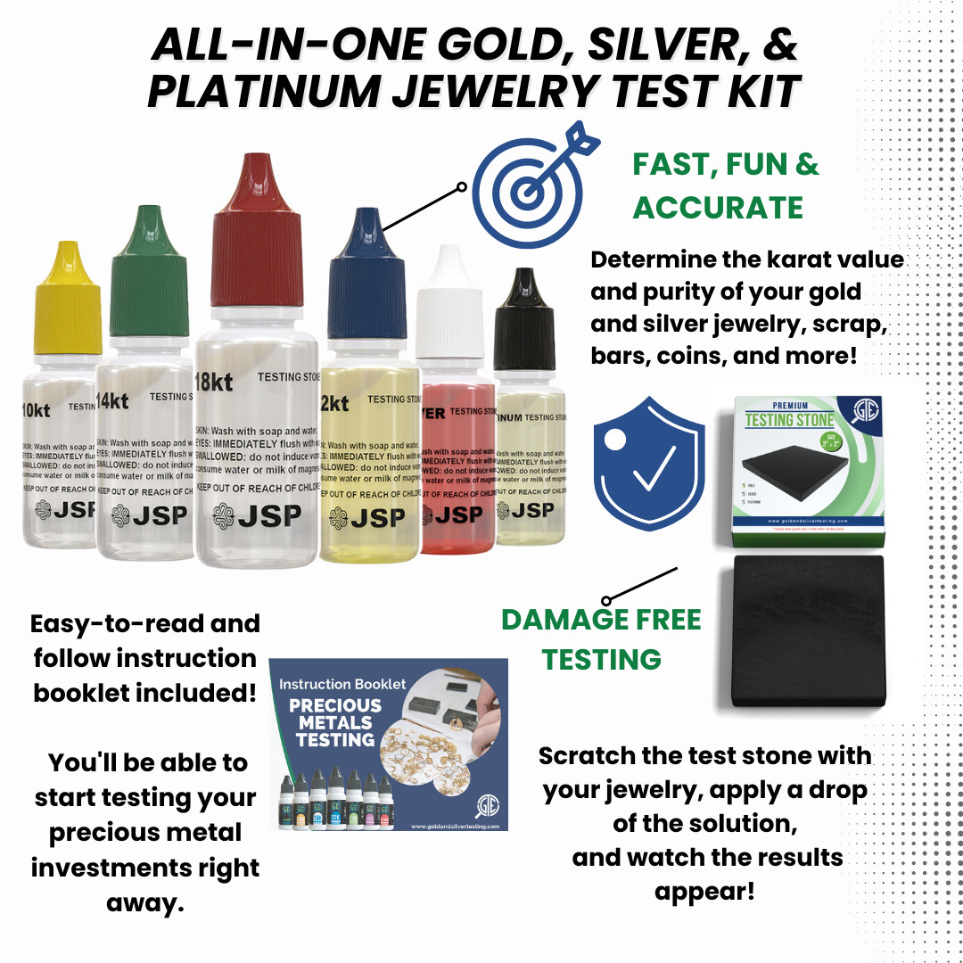 Gold and Silver Jewelry Acid Test Kit for Precious Metals