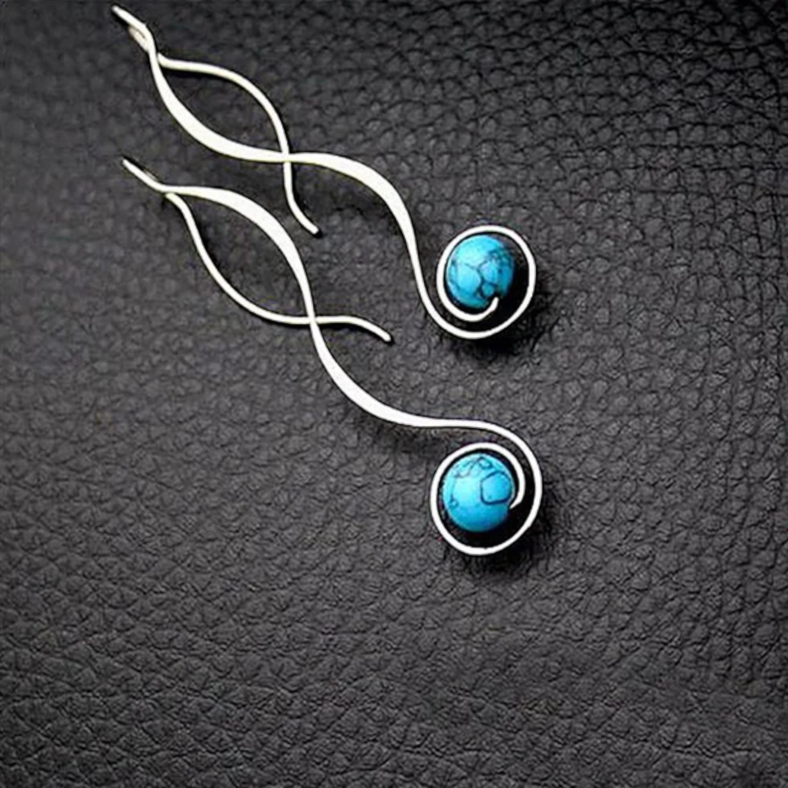 Boho Turquoise Drop Earrings for Women