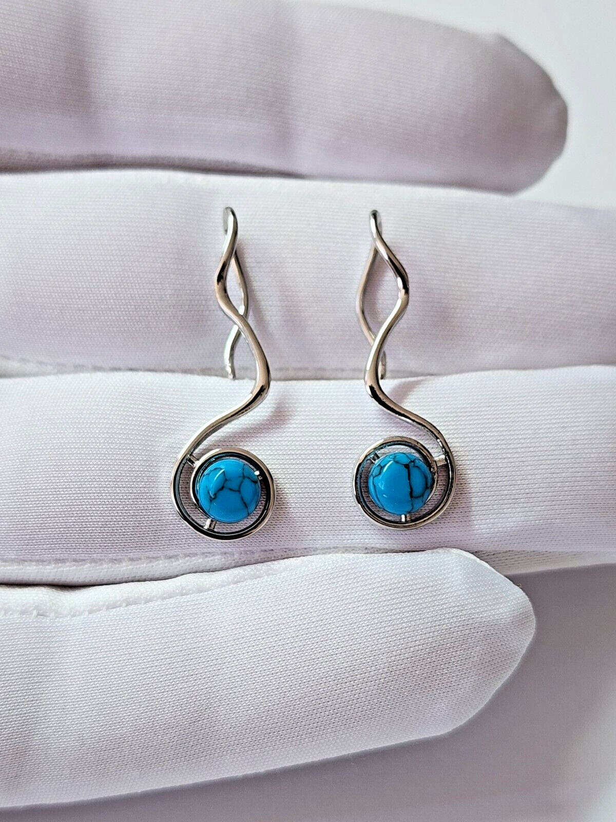 Boho Turquoise Drop Earrings for Women