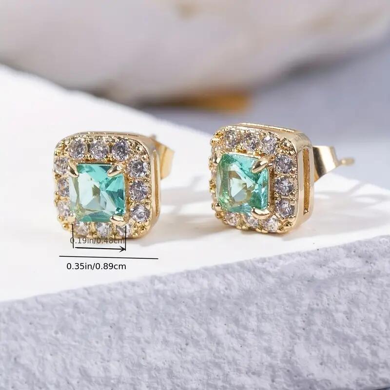 Green Bohemian Boho Earrings for Stylish Women Gift