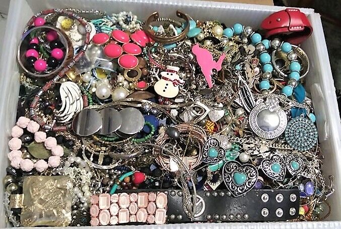 Vintage and modern handmade jewelry lot - 1 lb