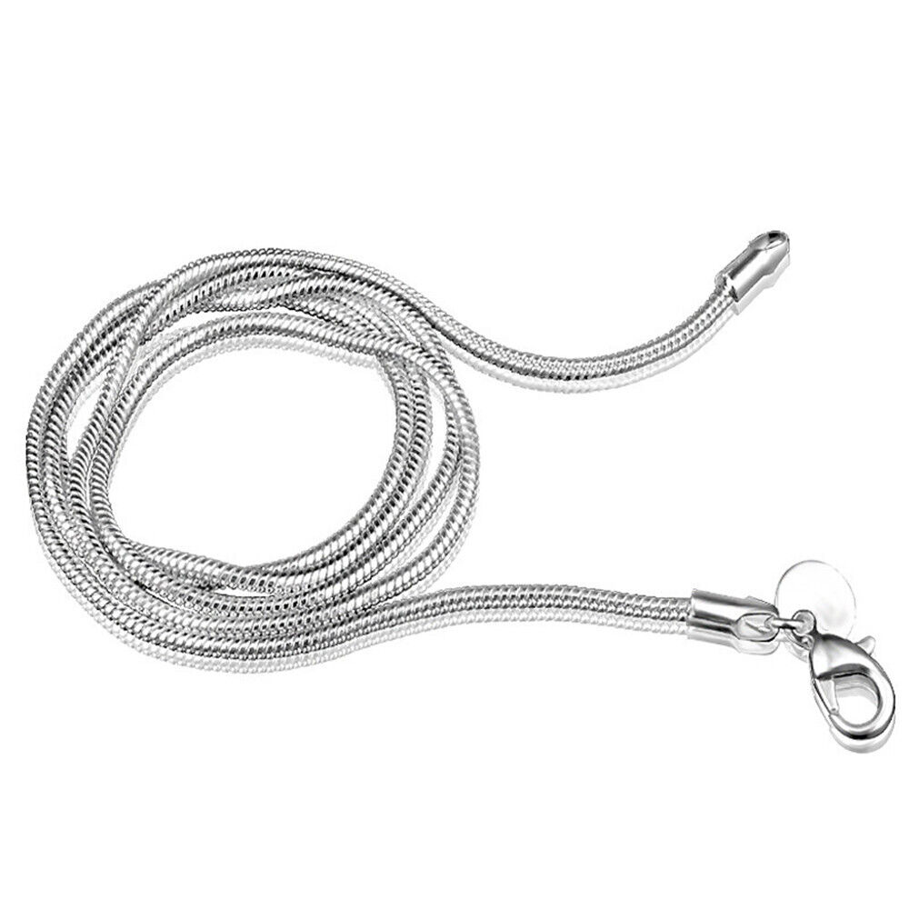 10PCS Wholesale 1mm Snake Chain Necklace Sterling Silver