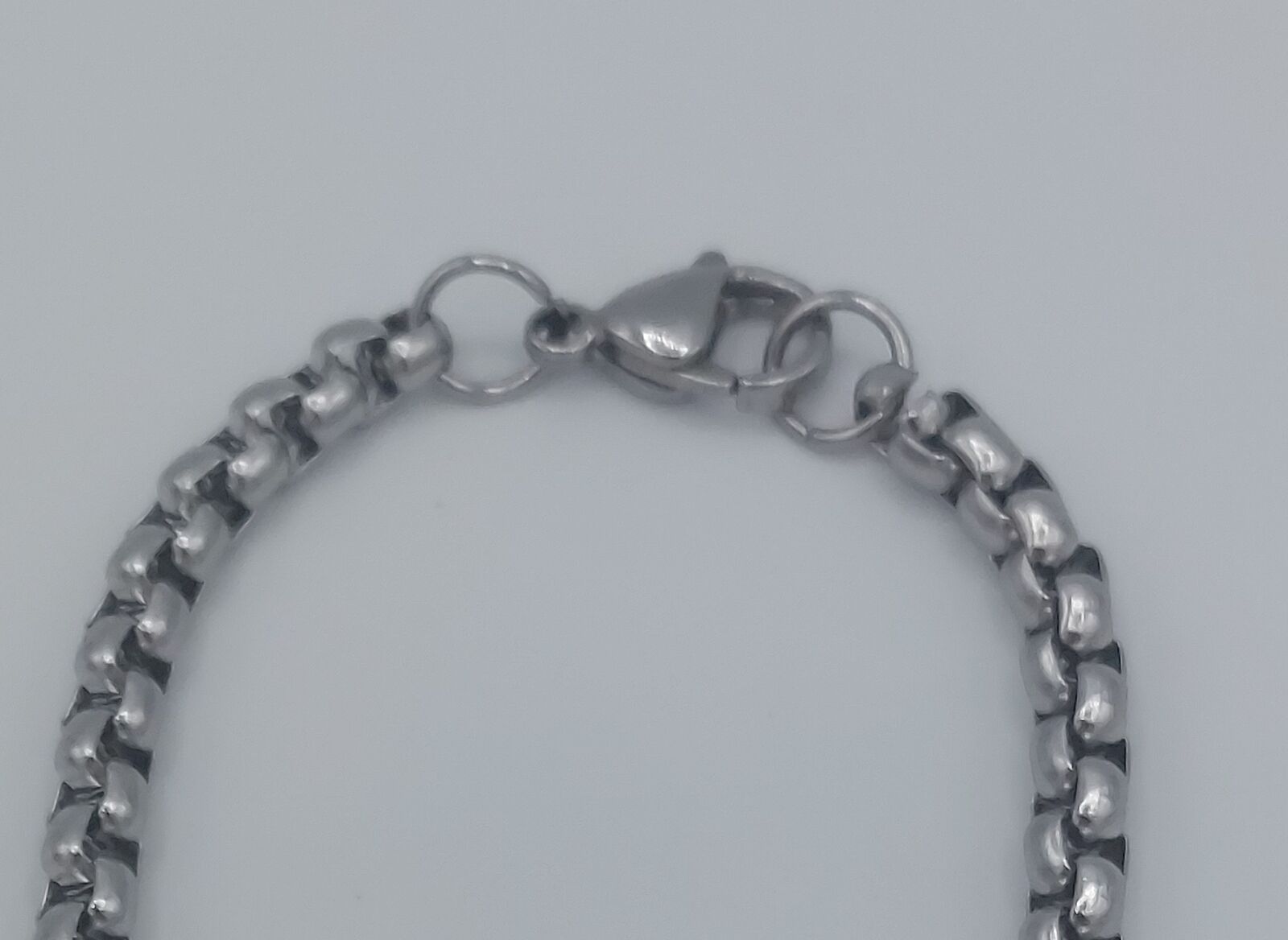 Silver Stainless Steel Chain Necklace in Various Lengths and Widths