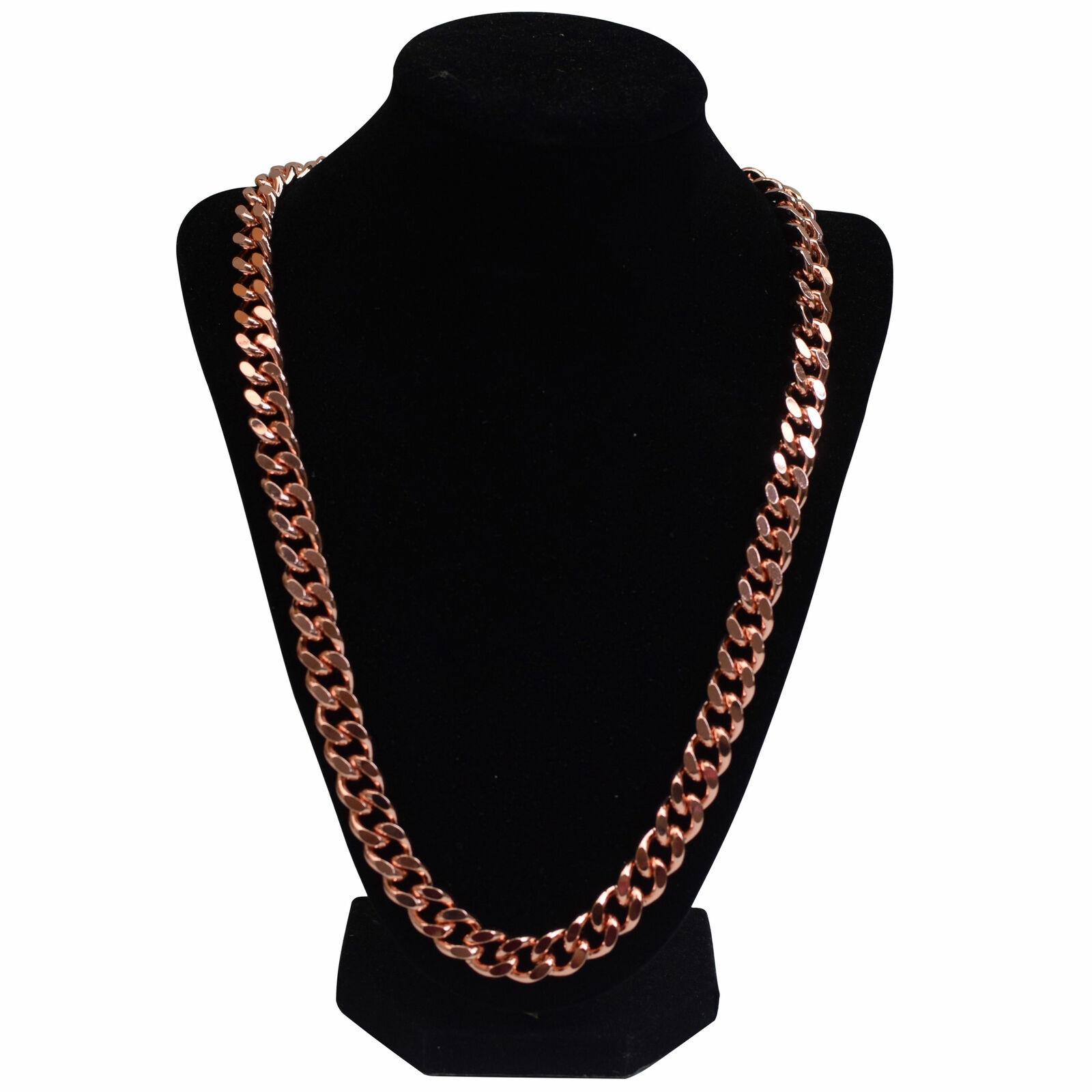 Men Women Pure Copper Cuban Link Necklace 24