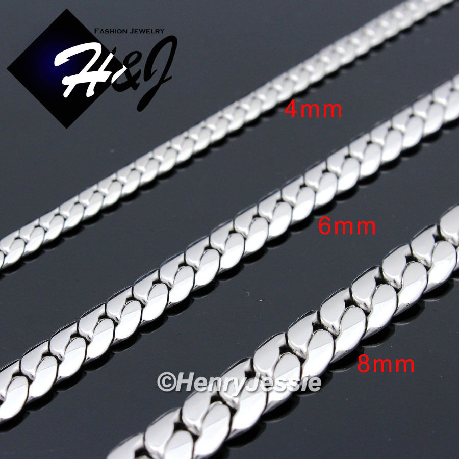 Men's Handmade Stainless Steel Miami Cuban Chain Necklace