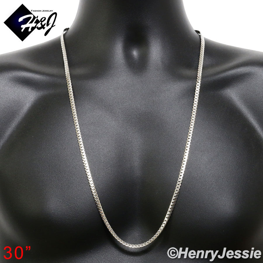 Men's Handmade Stainless Steel Miami Cuban Chain Necklace