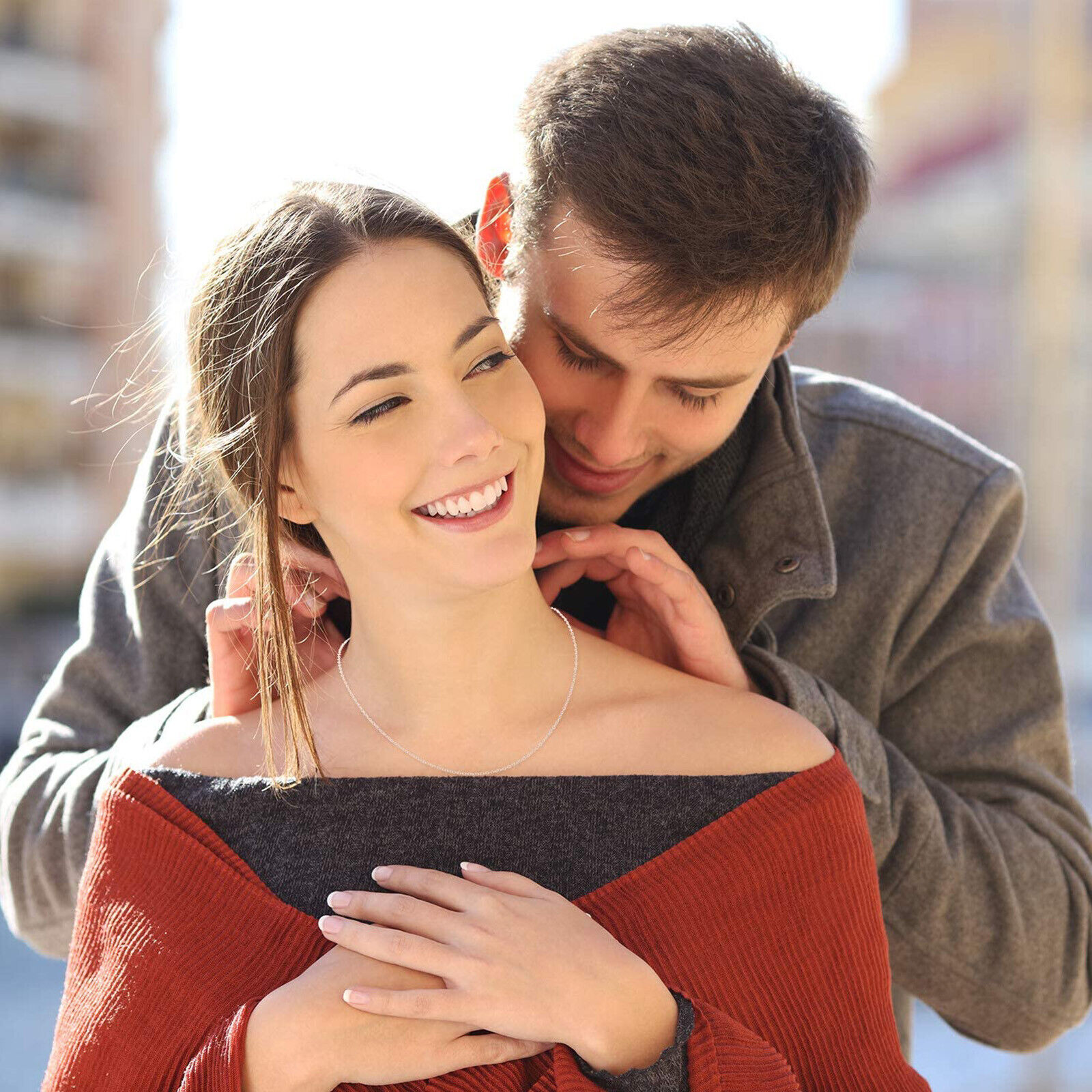 Silver tone chain necklace for DIY jewelry making gift