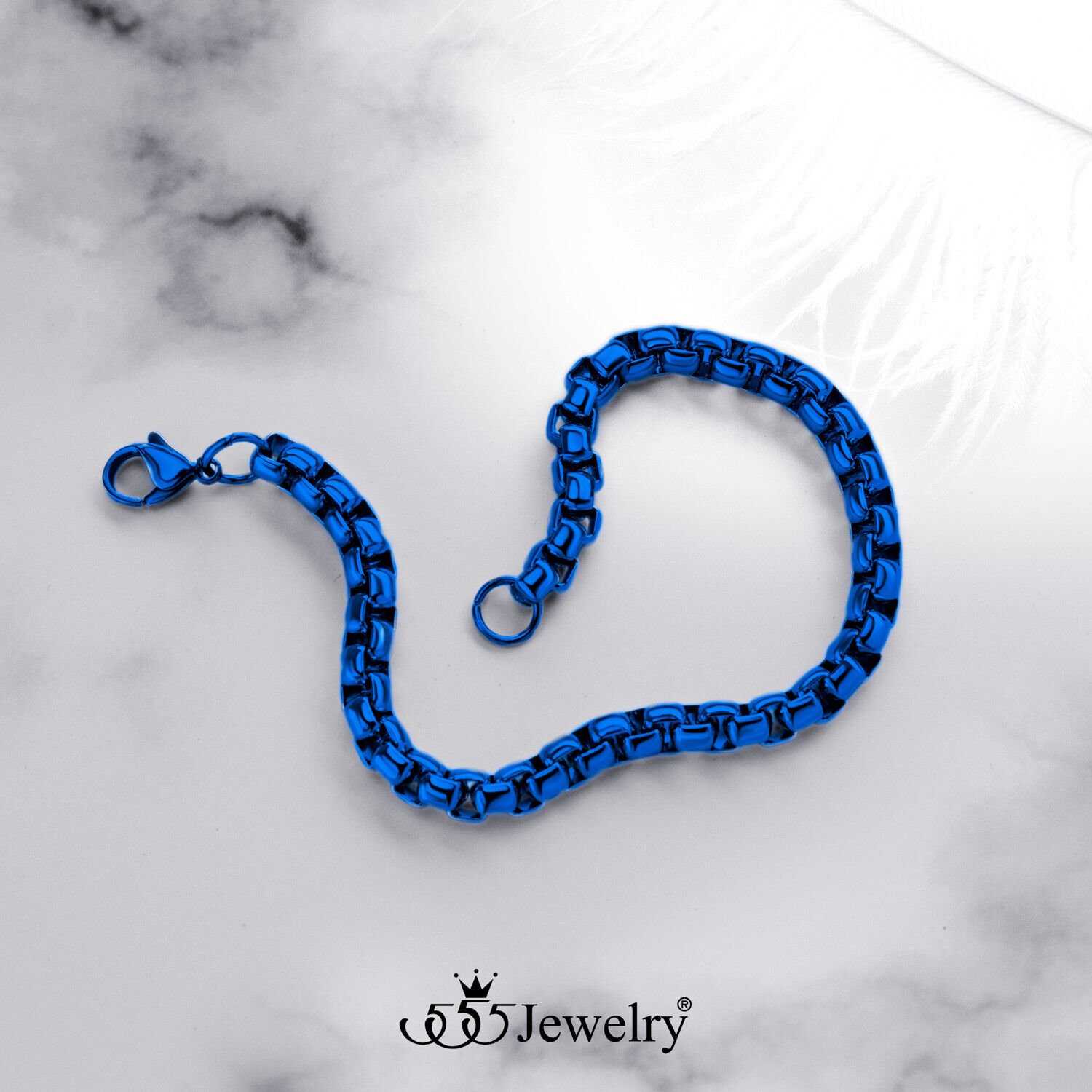 Elegant Stainless Steel 5mm Box Chain Bracelet