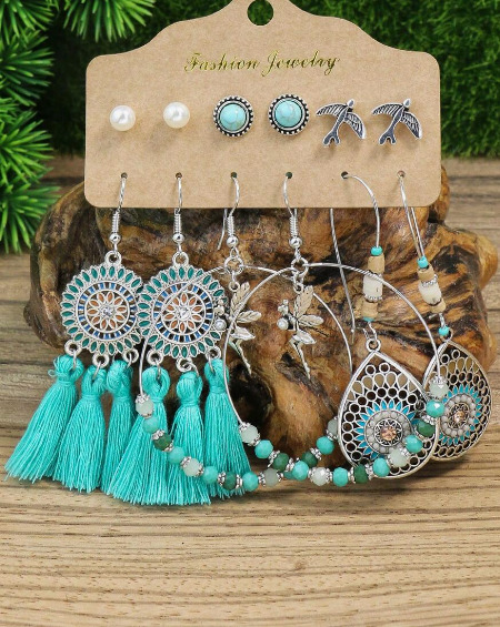 Bulk lot of 24 Handcrafted Boho Earrings