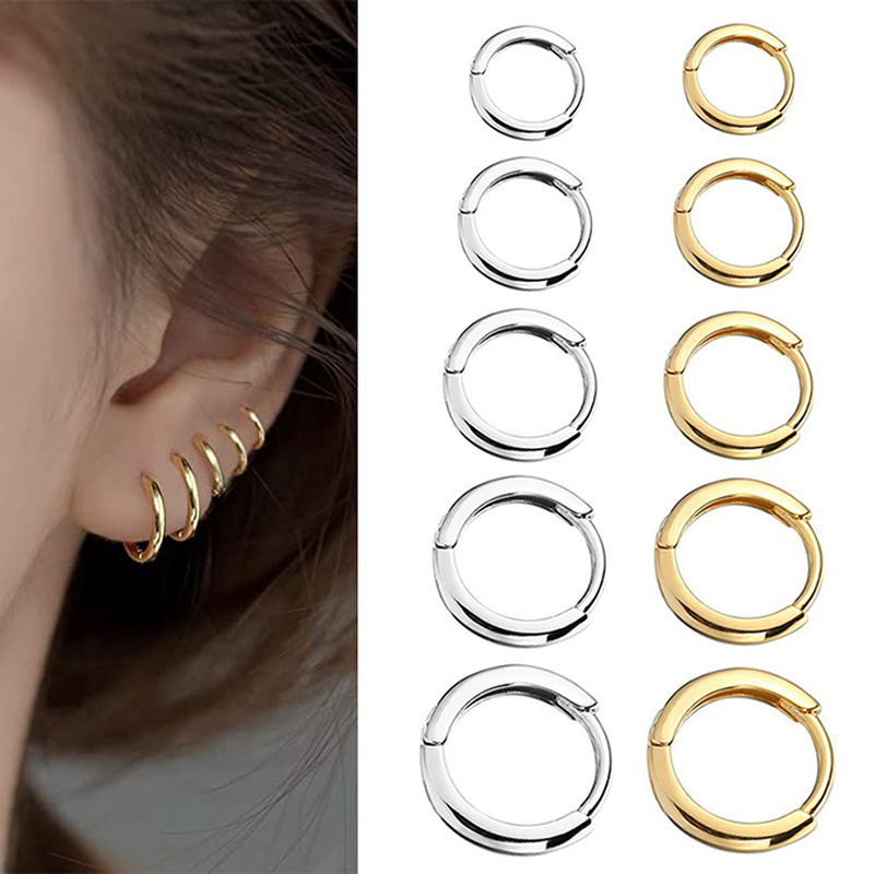 Minimalist Stainless Steel Small Hoop Earrings