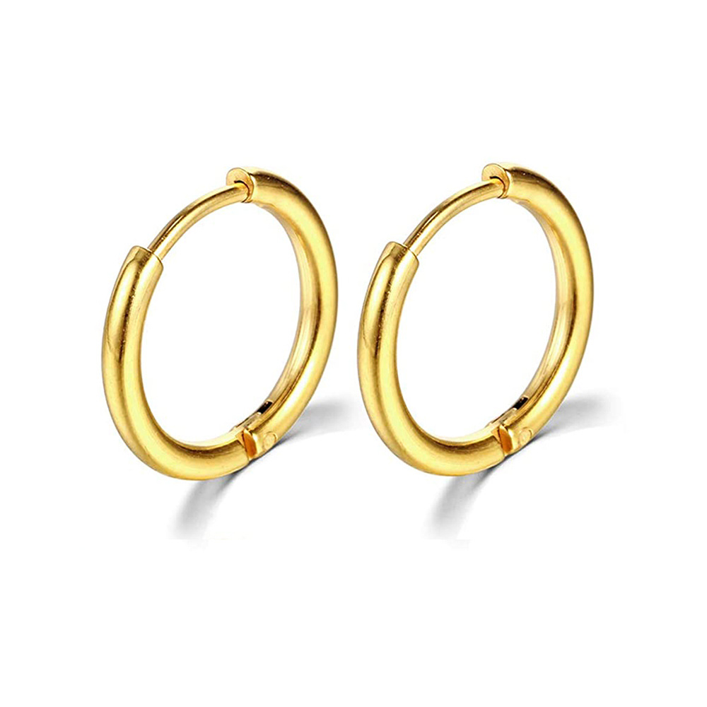 Stylish Stainless Steel Small Hoop Earrings