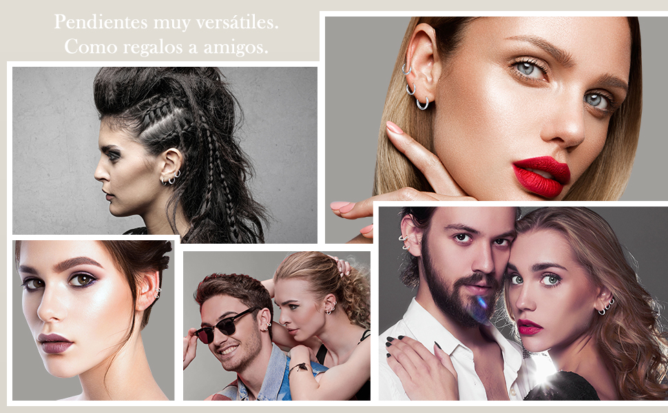 Stylish Stainless Steel Small Hoop Earrings