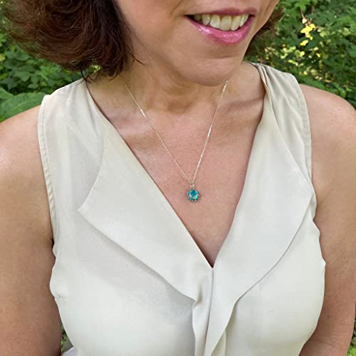 Vintage Lace Necklace with Recycled Mason Jar Glass