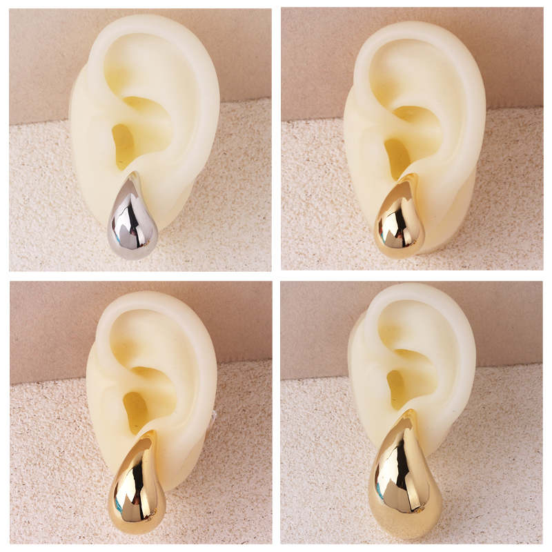 Oversized Gold Plated Chunky Hoop Earrings