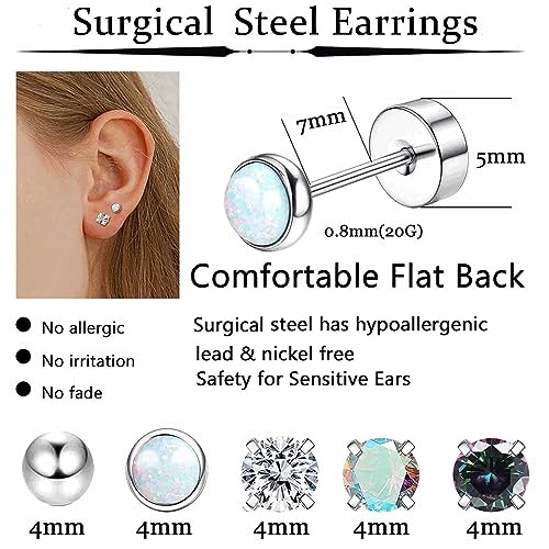 Hypoallergenic Surgical Steel CZ Hoop Earrings