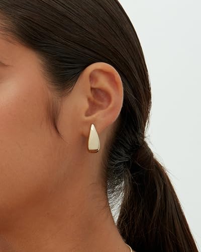 Gold Plated Sterling Silver Huggie Hoop Earrings