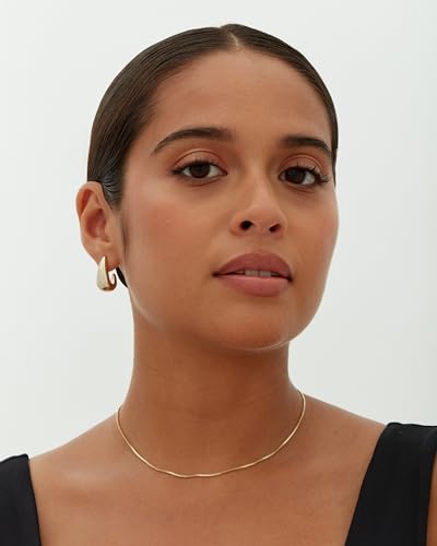 Gold Plated Sterling Silver Huggie Hoop Earrings