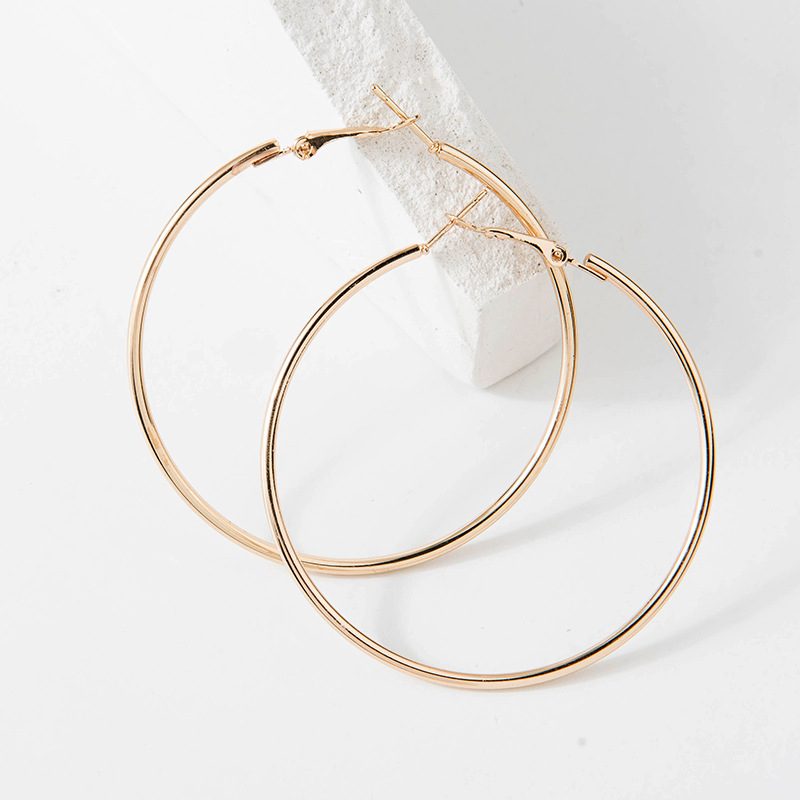 Bold Circle Hoop Earrings for Women - Gift Idea