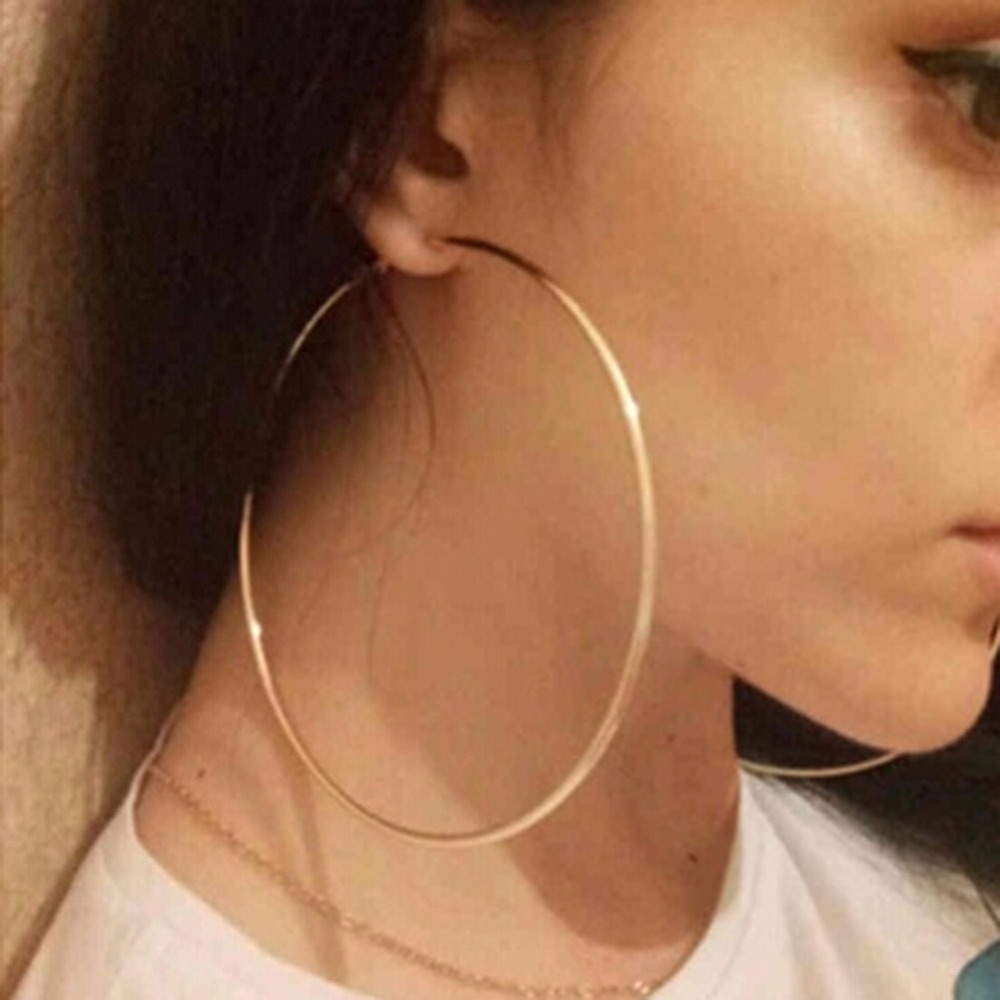 Bold Circle Hoop Earrings for Women - Gift Idea