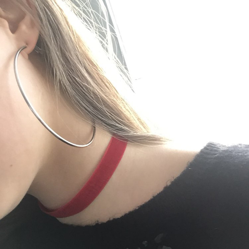 Bold Circle Hoop Earrings for Women - Gift Idea