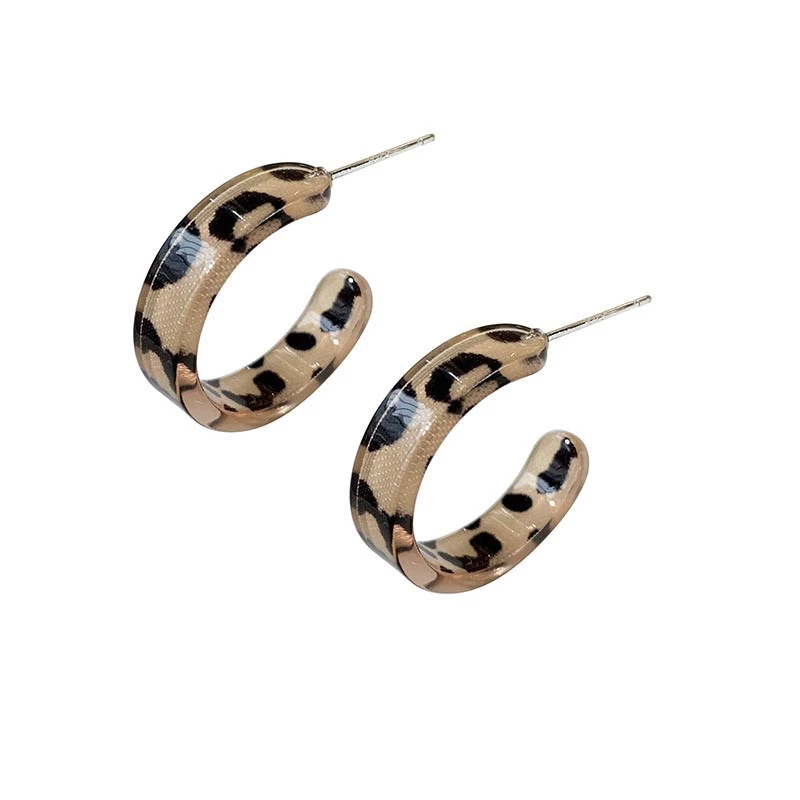 Elegant Retro Acrylic Hoop Earrings for Women