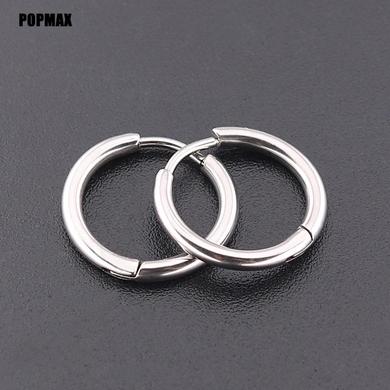 Tiny Stainless Steel Huggie Hoop Earrings Set